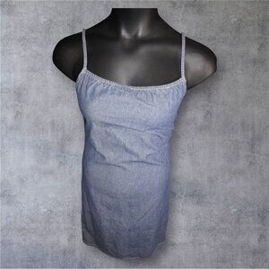 Vintage Old Navy Blue Jeans Chambray Mini Dress Women’s Size 1 | Y2K 2000s